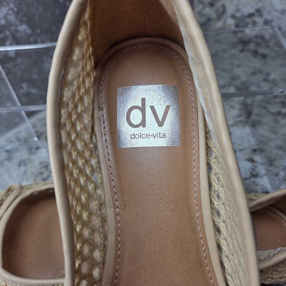 Dolce Vita Tan Woven Loafers - Picture 3 of 4